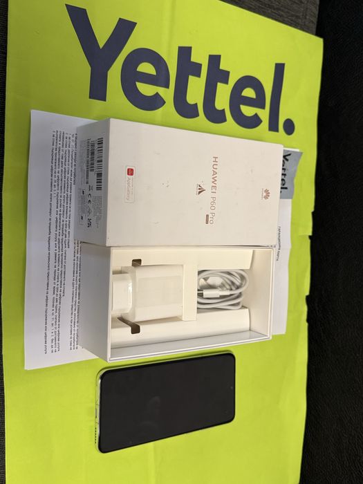 КАТО НОВ 256GB Huawei P60 Pro Yettel Гаранция 2028 Pearl / White