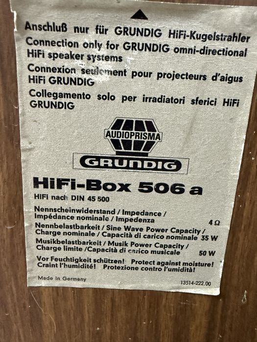 Tweeter si filtre pe 2 căi Grunding hifi box 506a