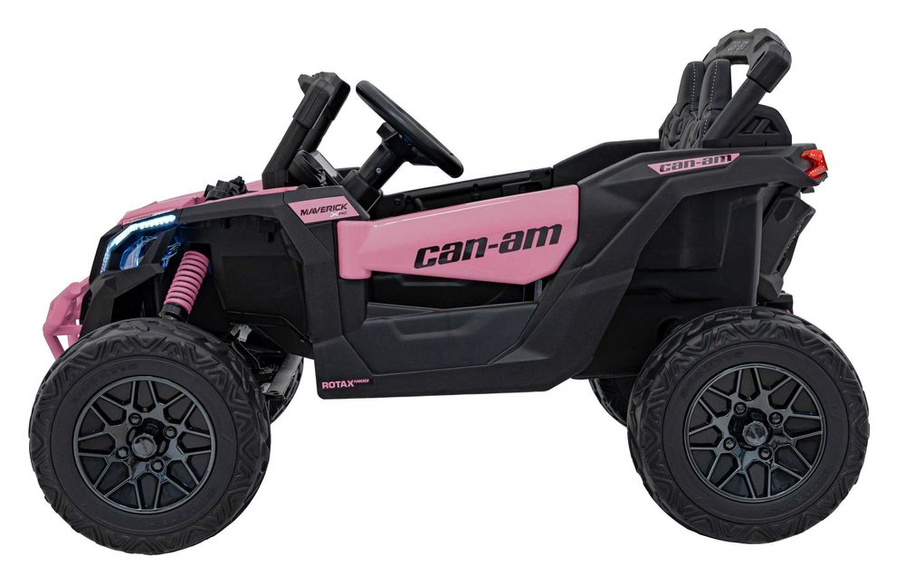 UTV electric pt copii Can-Am Maverick 24V 800W 4x4 (CA003) Roz
