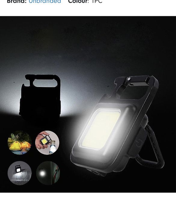 Mini lanterna puternica led tip breloc prindere magnetica