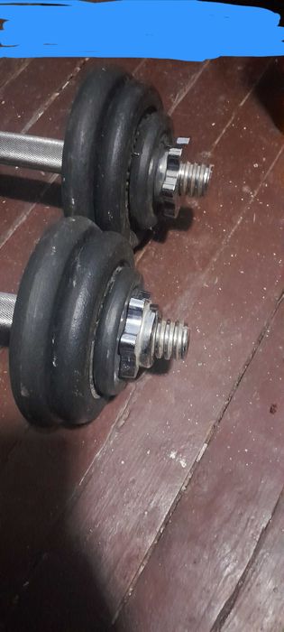 Продавам дъмбели 2×12 кг