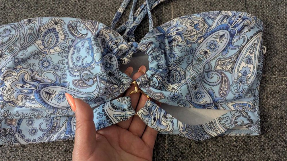 Costum de baie albastru - 3 piese - nou