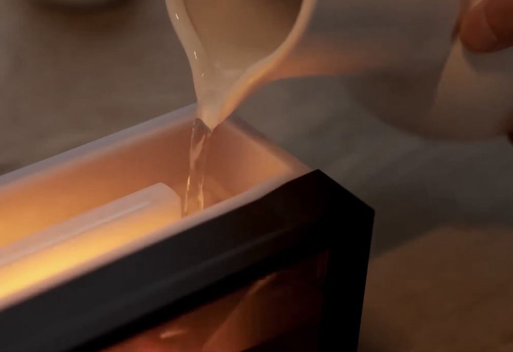 Umidificator Semineu cu efect de flacara