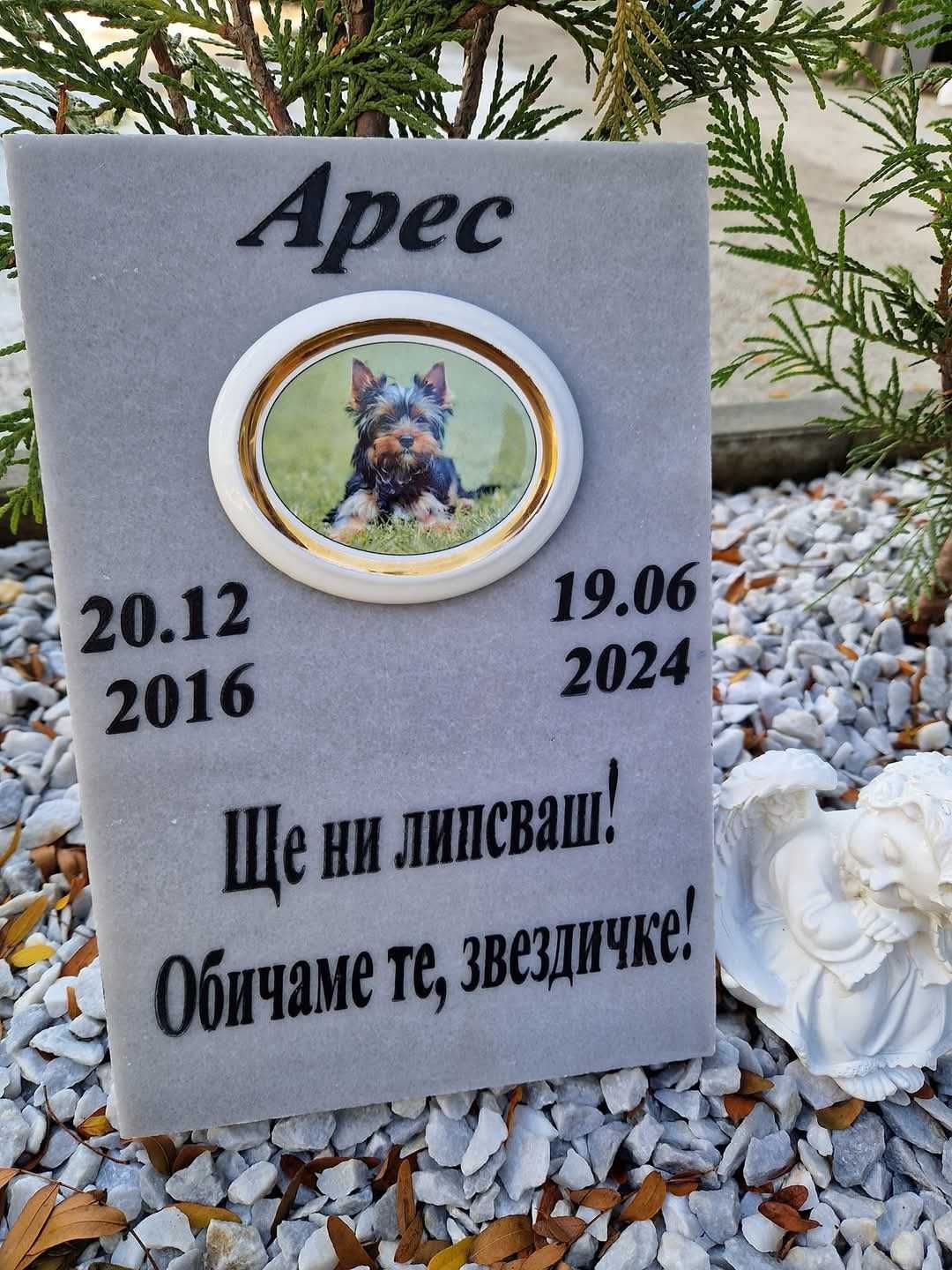 Мраморни и гранитни плочки за животни и хора