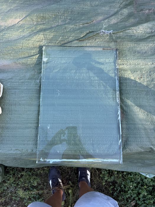 Geam / sticla tip antiglonț 50x34 cm