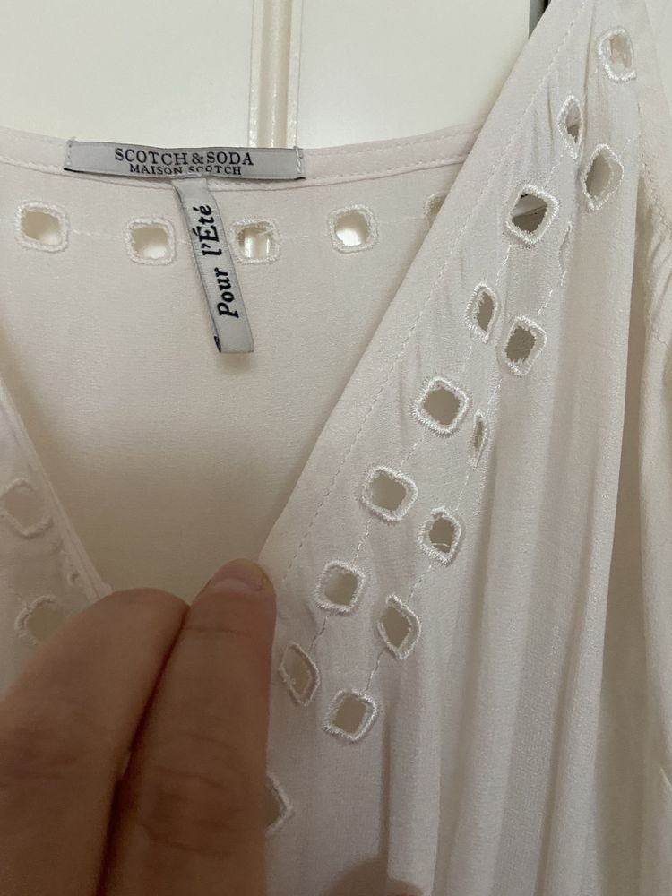 Бяла/кремава рокля Scotch & Soda (Scotch and Soda), размер 2
