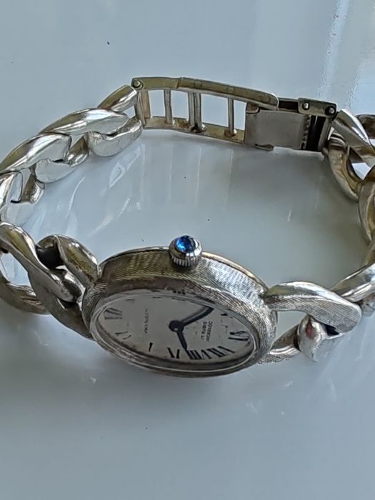 Ceas Pringeps Argint Mecanic - Funcționează excelent!