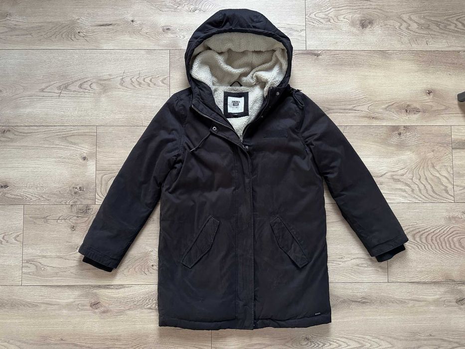 Geaca Parka AMERICA TODAY Umplutura Pene Negru Barbati | Marime L