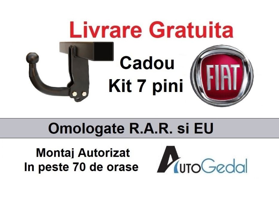Carlig Remorcare Fiat Ducato 2006-prezent - Omologat RAR si EU
