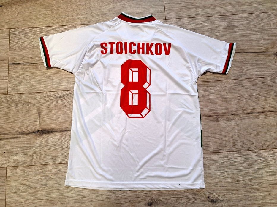 Футболна фланелка на Христо Стоичков България САЩ 94 ретро модел!!!