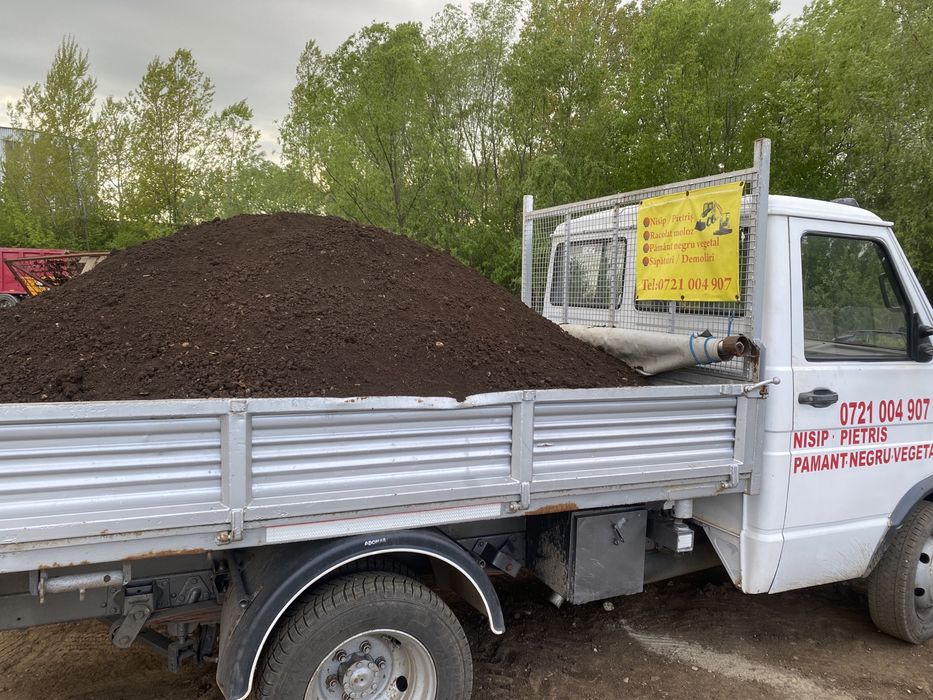 Pamant negru vegetal pentru amenajați spații verzi cu gazon rulou