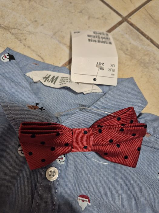 Cămașă H&M copii, cu papion