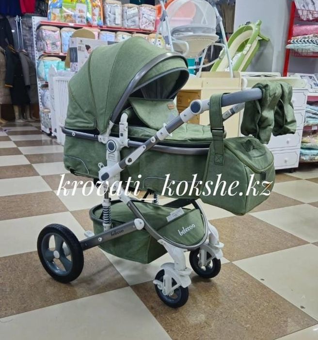 б/у коляска трансформер с перекидной ручкой belecoo 2 в 1