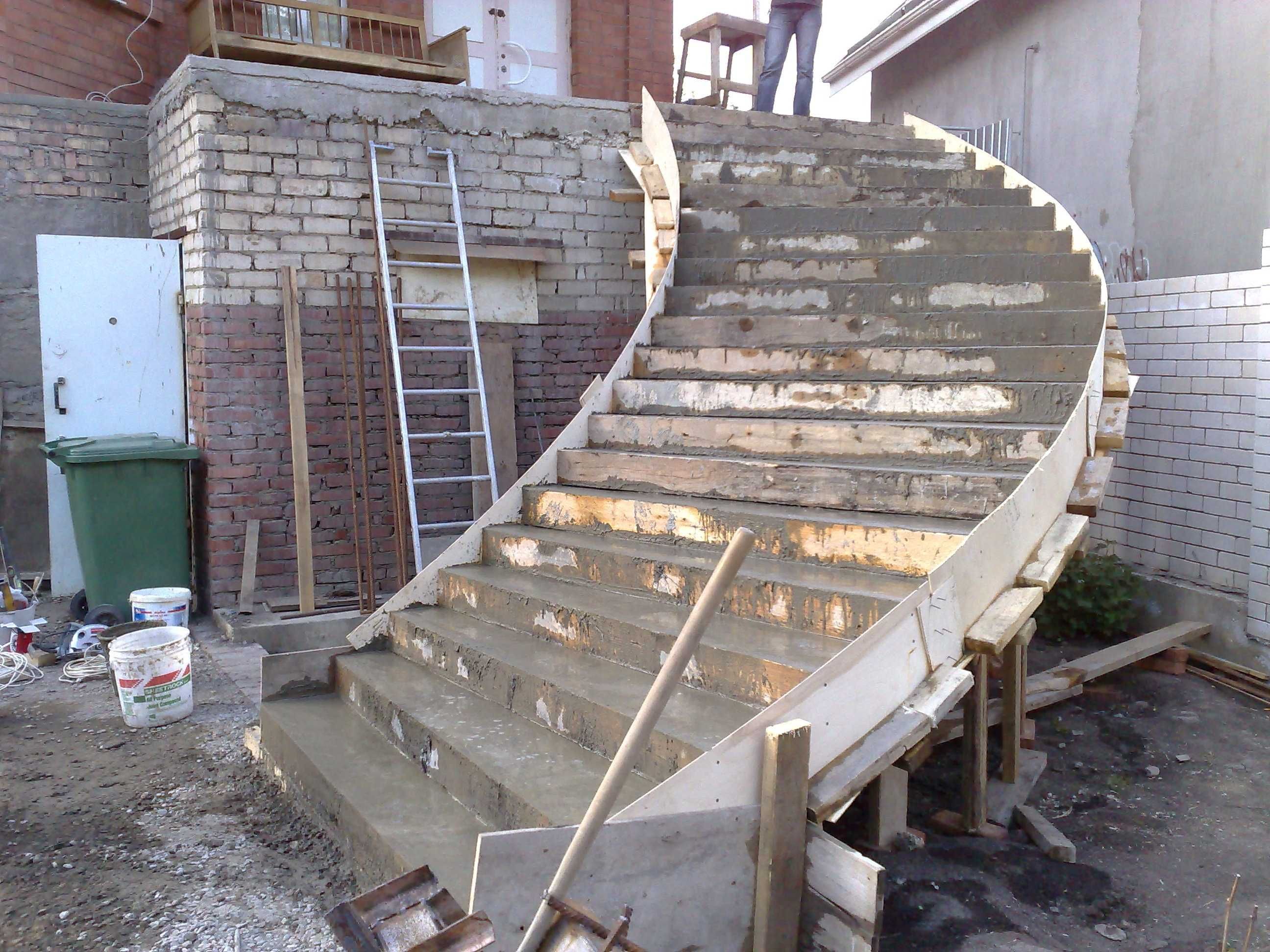 Бетон зинапоя, Лестницы из Бетона любой сложности, Beton zina