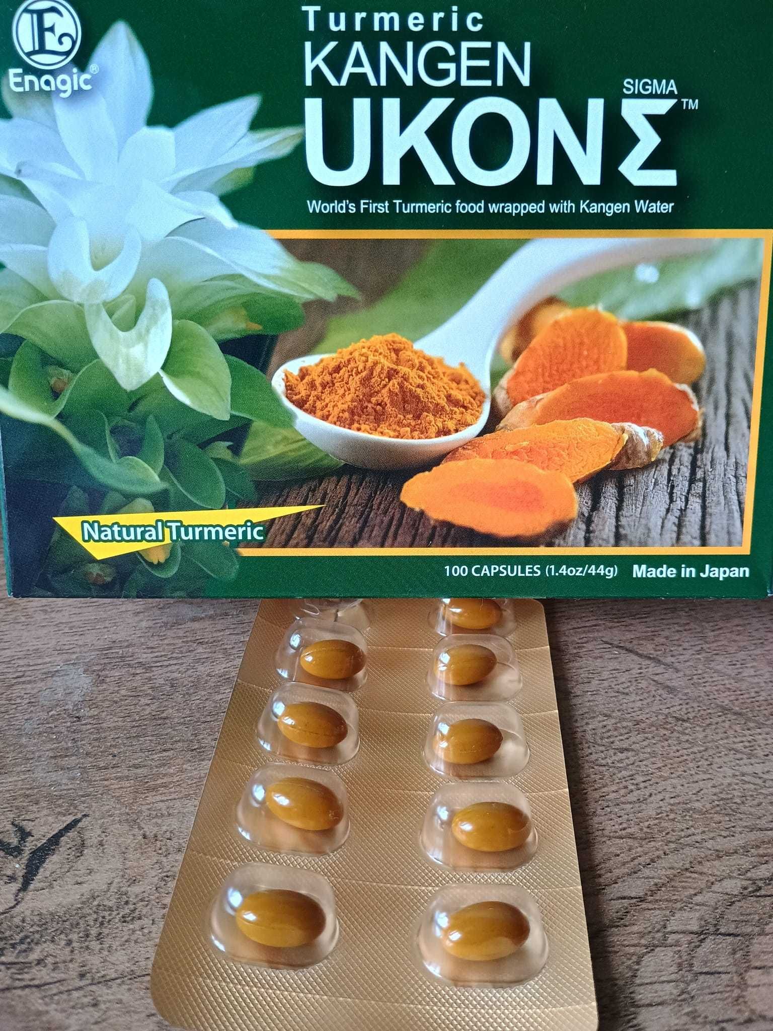 1Cutie cu  100 capsule Turmeric UKON - Enagic - Kangen