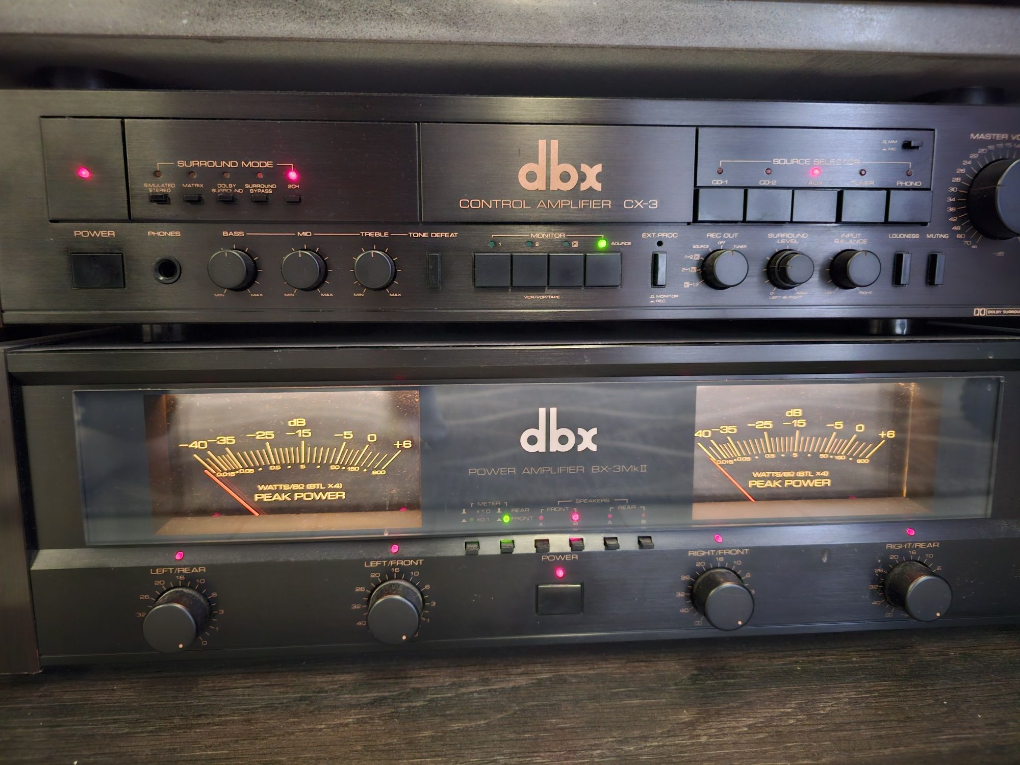 Power amplifier and preamplifier DBX
