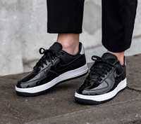 Nike Air Force 1 Low 07 SE patent black reflective silver