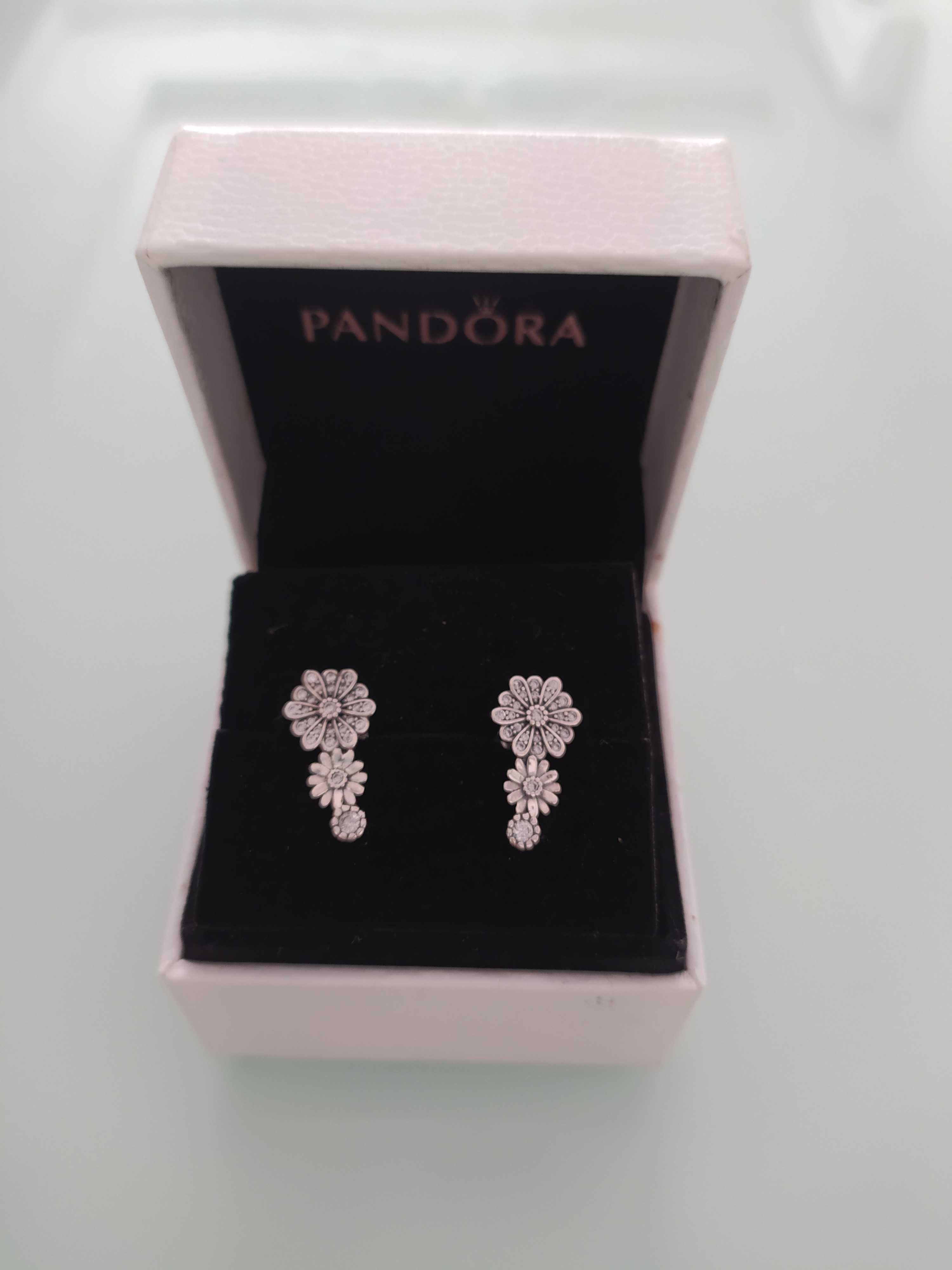 НОВО!Сребърни оригинални обеци и колиета PANDORA ALE S925 ПАНДОРА+Кути