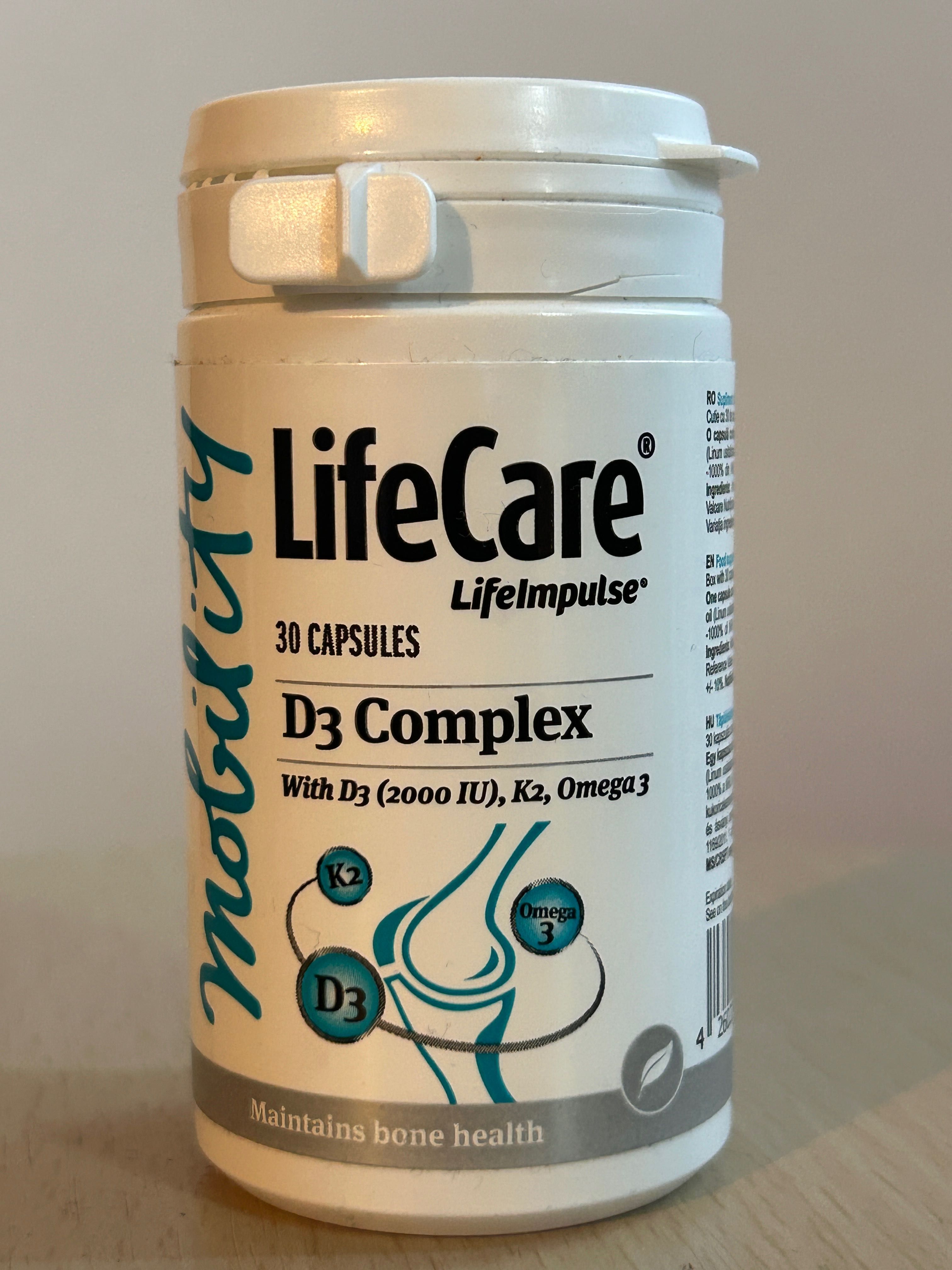 Supliment D3 Complex și Omega 3 din in