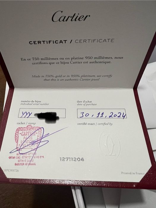 Пръстен Cartier juste un clou diamond