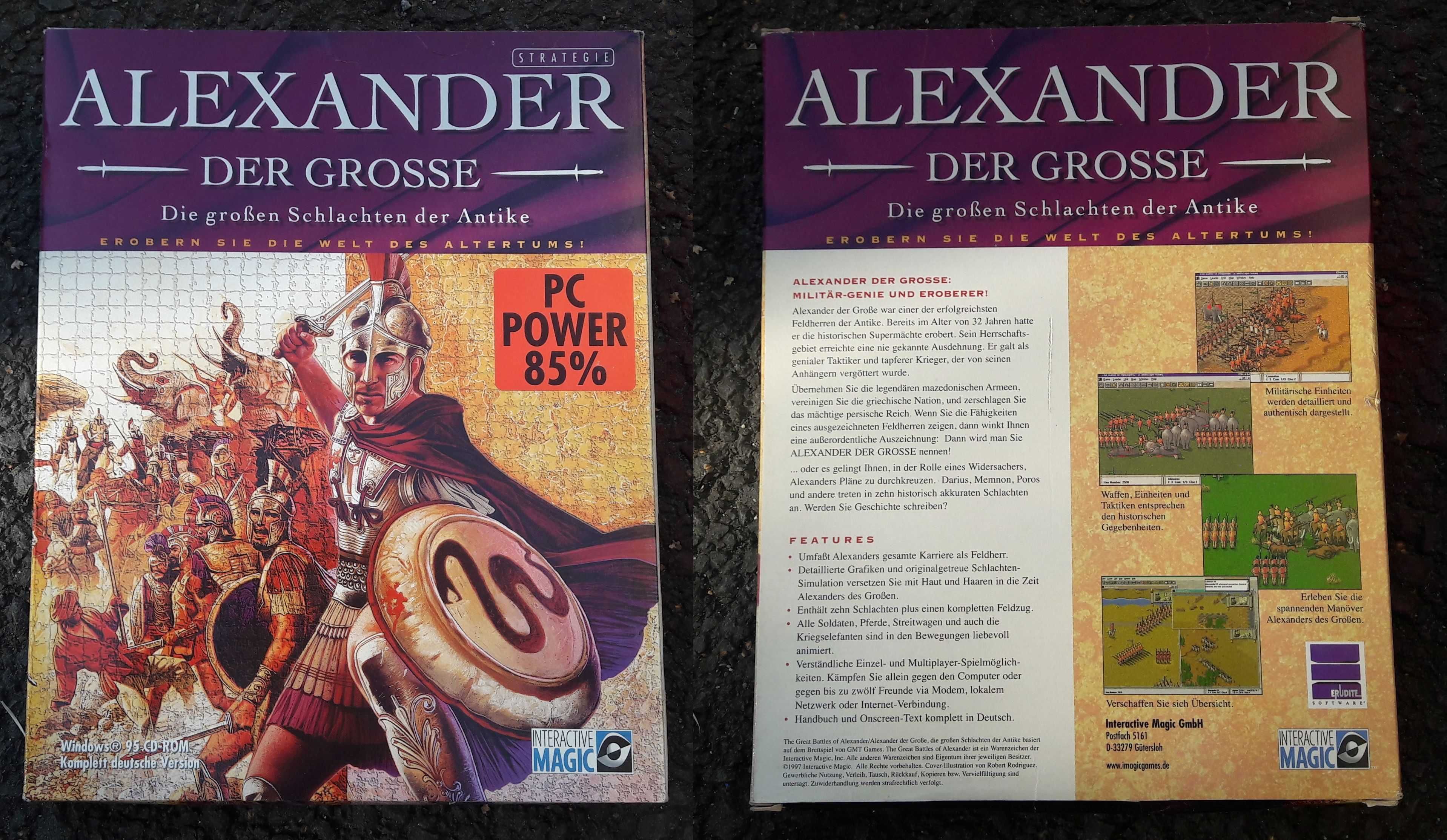 Joc de colectie The Great Battles of Alexander The Great -1997-BIG BOX