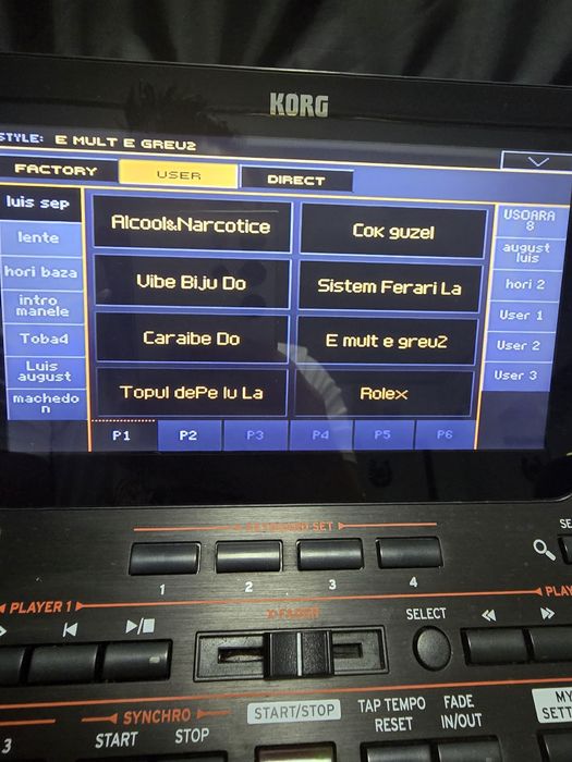 Set korg pa4x pa3x 2025 Automat introduceri noi Returnele vocii !