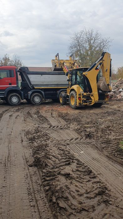 Inchiriez buldoexcavator, bobcat, excavator, cilindru compactor