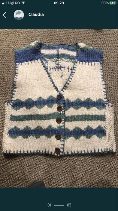 Vesta groasa lana unisex L