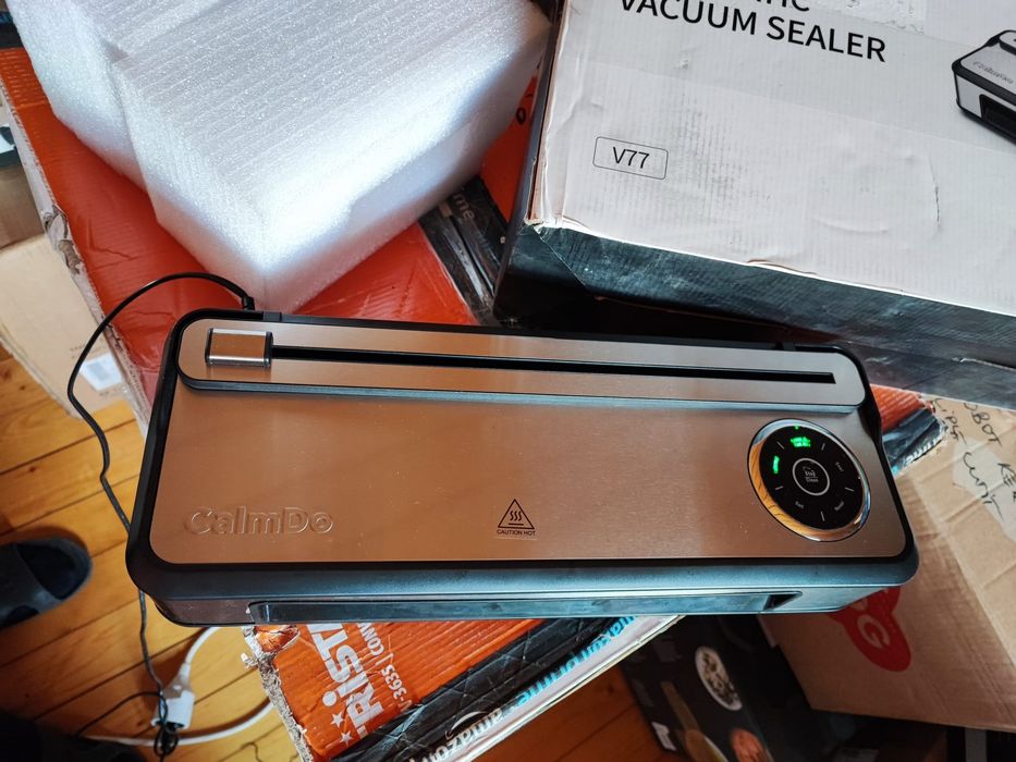 Aparat de vidat alimente, Calmdo, 55 W, Metal, Argintiu
Aparat de vida