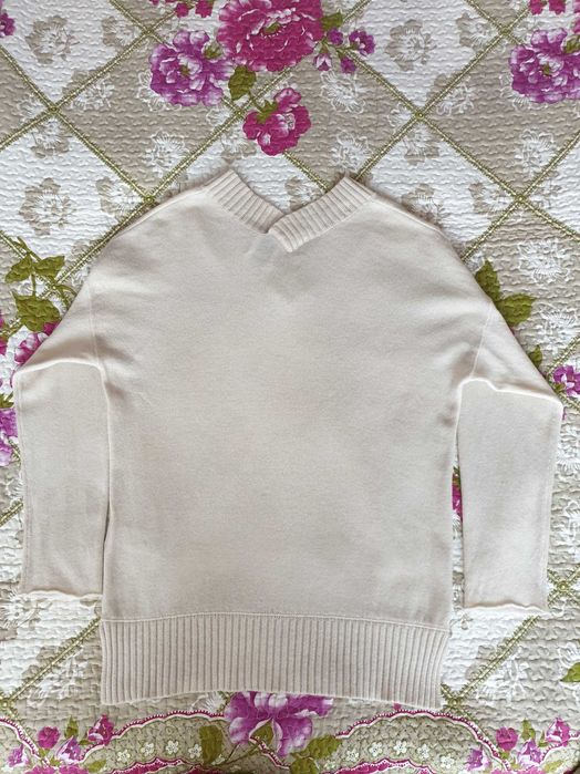 Pulover crem lana casmir Allude