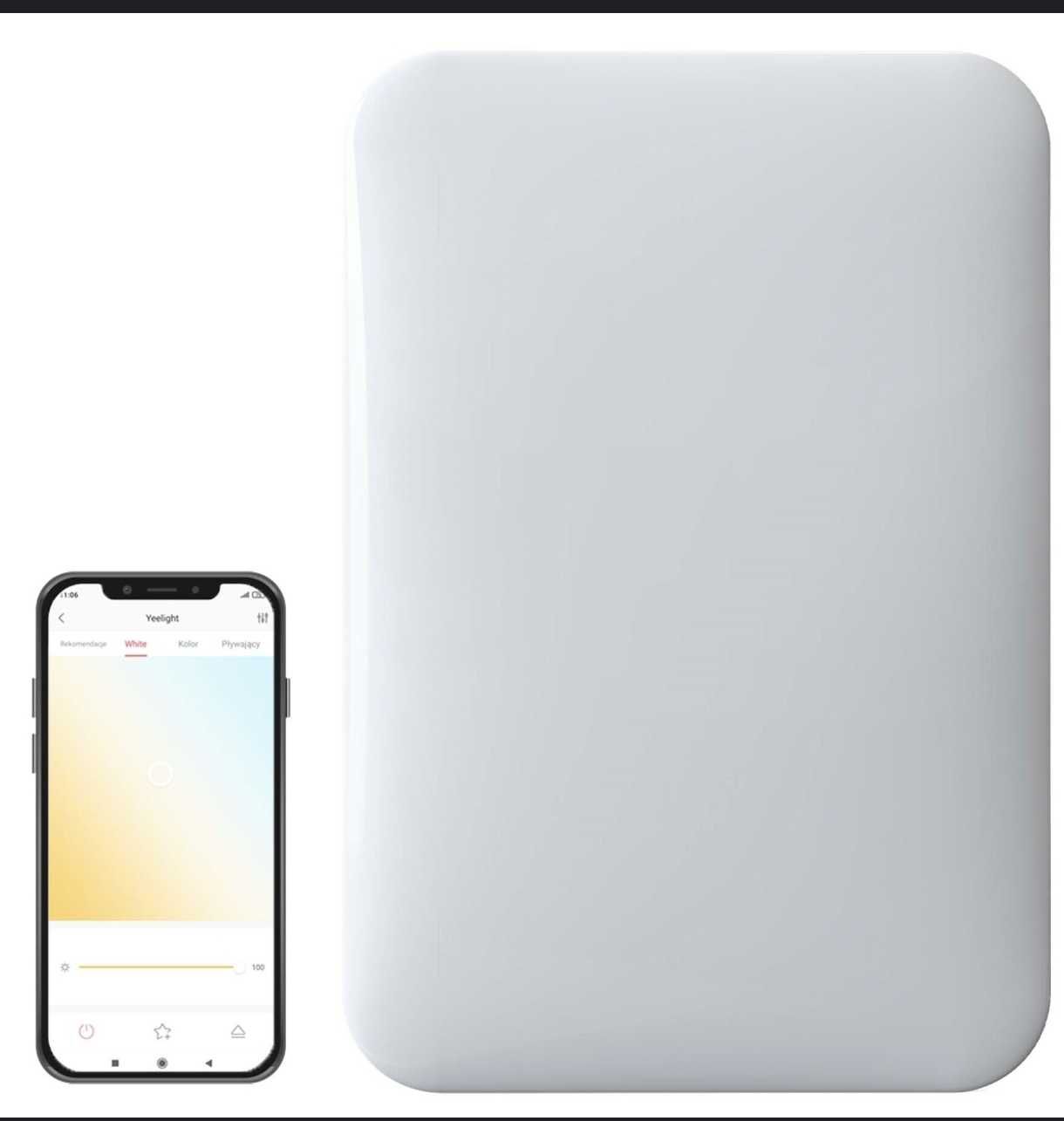 Смарт плафониера Xiaomi 95w, Правоъгълна, Wi-Fi, Дистанционно