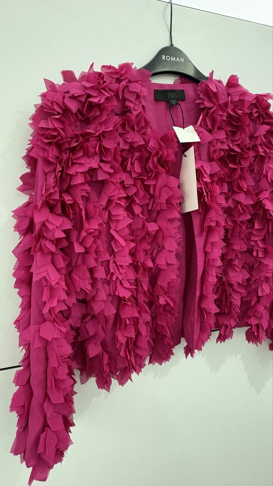 Zara красива цикламена жилетка