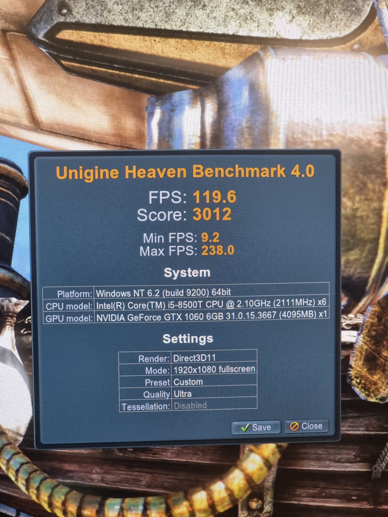 Геймърски Компютър/I5 8500/16GB RAM/SSD-256GB+500GB/GTX 1060 6GB