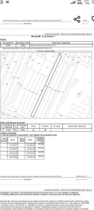 Teren intravilan de vânzare Nanov