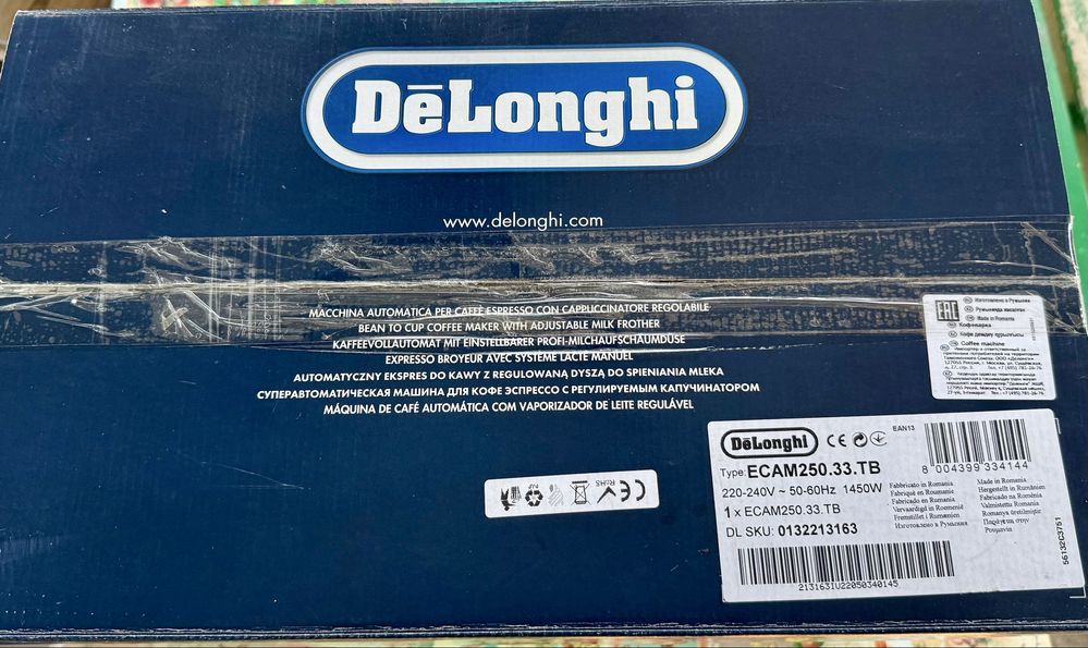Кафеавтомат DeLonghi ECAM250.33.TB Magnifica S Smart