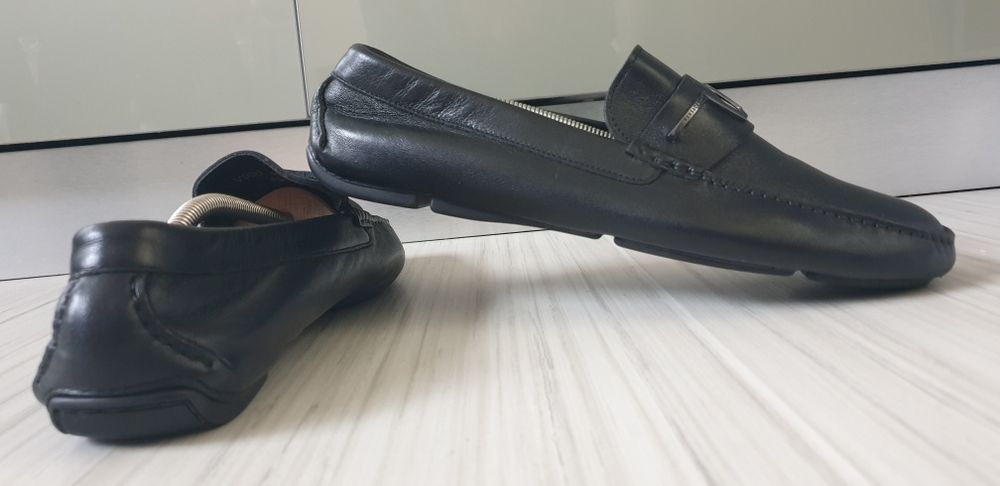 Versace Collection Leather / 43 - 27.5см ОРИГИНАЛ! Мокасини Ест. Кожа