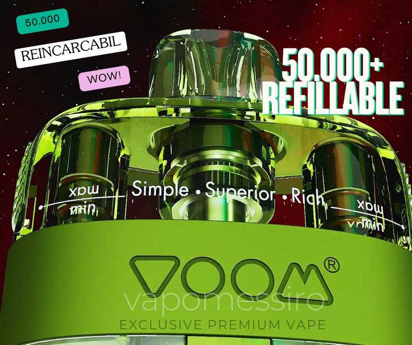 Vape Castigator Loc 1  Voom Premim 50.000 Reincarcabil