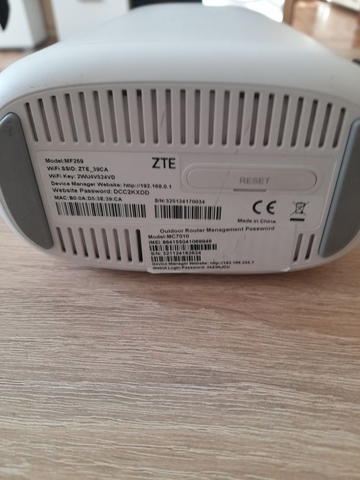 Рутер ZTE работещ