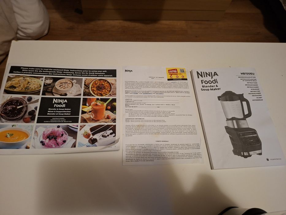 Блендер Ninja HB150EU, 1000W, 1.7 л, 10 програми с технология Auto IQ,