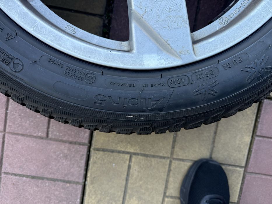 Jante aliaj 17 -5x112 +anvelope iarna 225/50/17 audi wv skoda