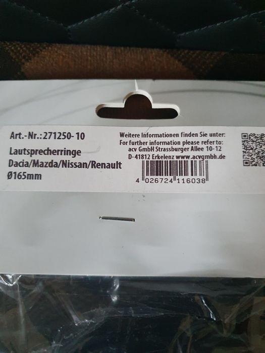 Distanțoare boxe auto Dacia Nissan Mazda Renault