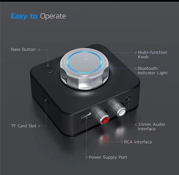 Receptor audio bluetooth Stereo cu efect de sunet 3D