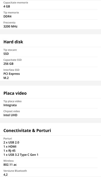 Laptop Asus 15.6”