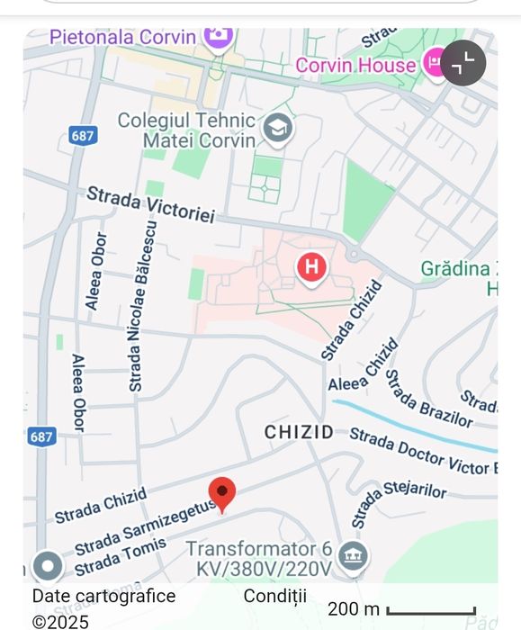 Loc pentru casa si gradina, chiar in orasul Hunedoara. Pret avantajos!
