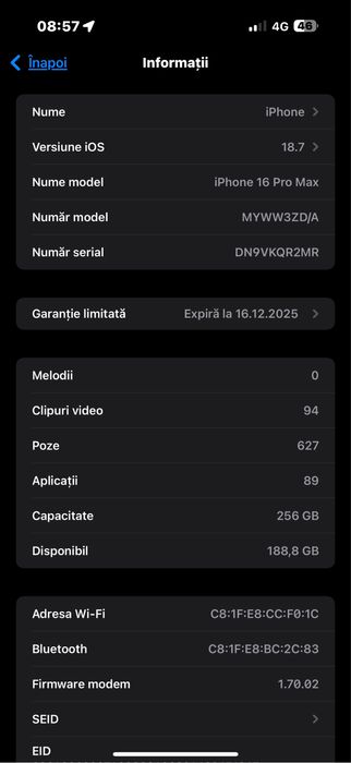 Iphone 16 pro max alb