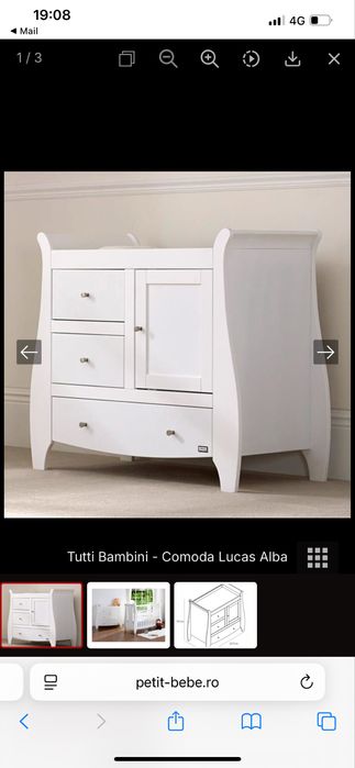 Comoda infasat / depozitare pentru bebe