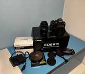 Canon R10 cu obiectiv sigma 18 - 50 f2.8