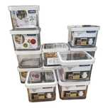 Rotho Loft dry food - set 8 recipiente depozitare pentru bucatarie