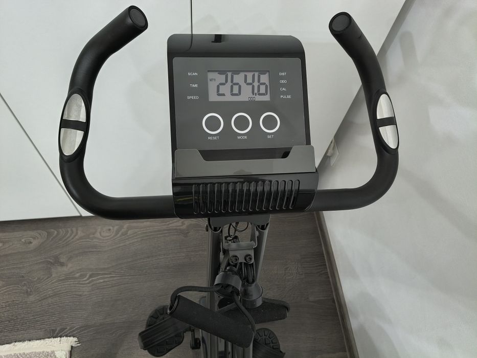 HOMCOM Bicicletă fitness pliabilă 8 niveluri