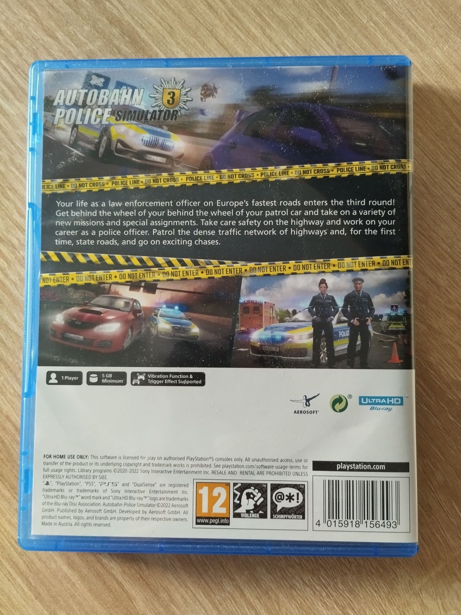 Продавам игра за PS5 Autobahn Police Simulator